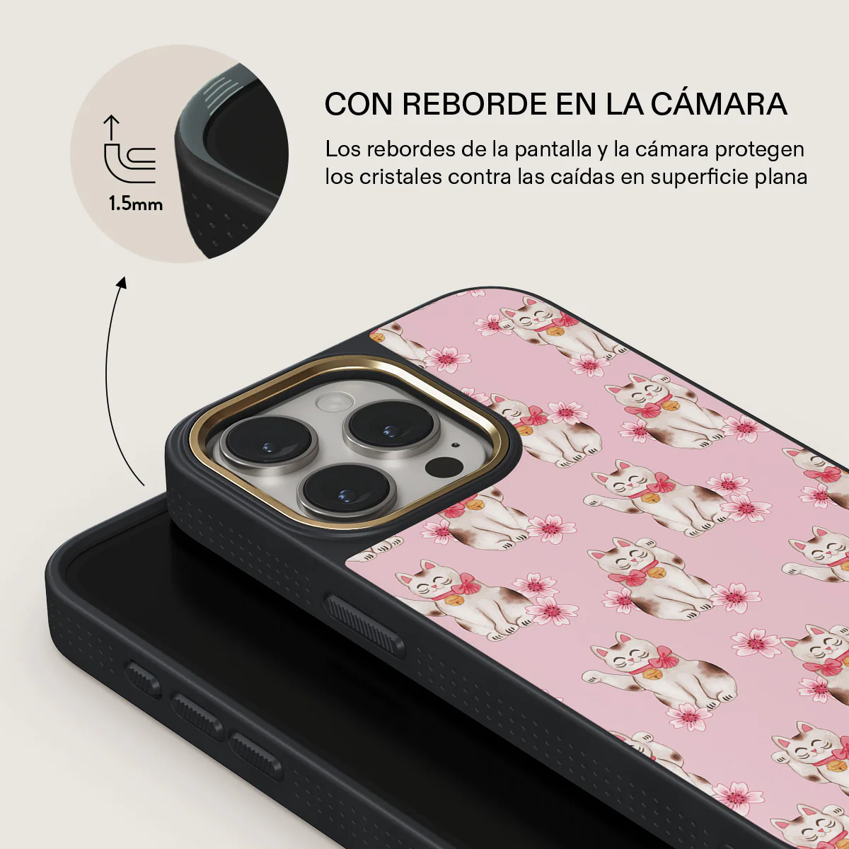 Maneki Neko - iPhone 15 Pro Funda - Image 8