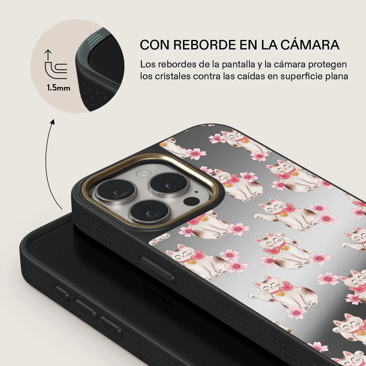 Maneki Neko - iPhone 15 Pro Max Funda - Image 30