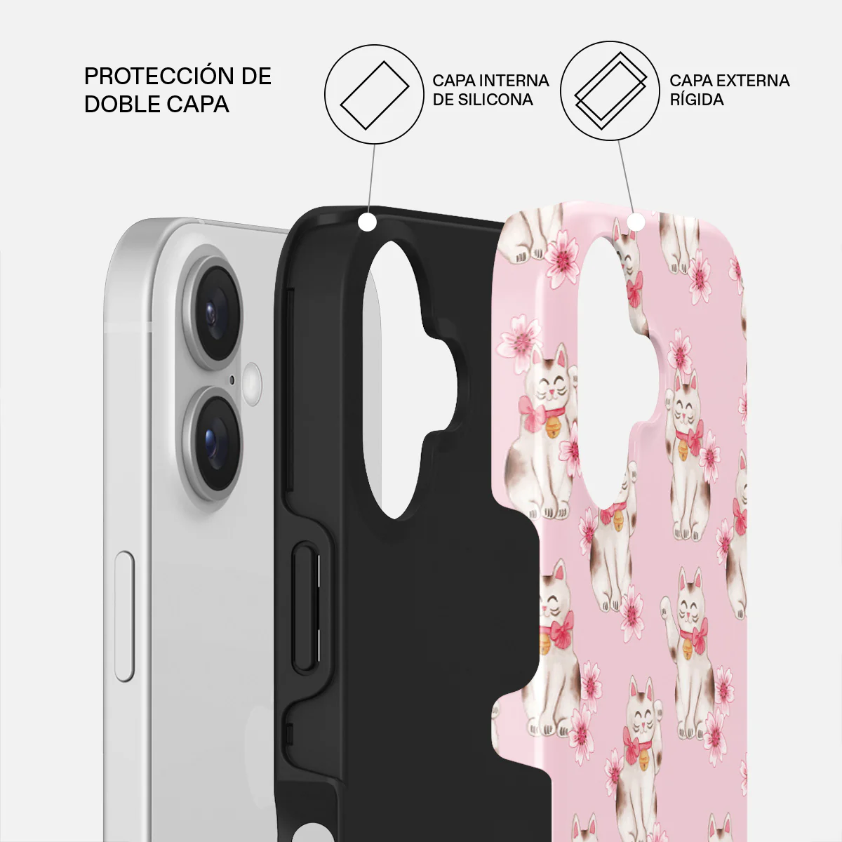 Maneki Neko - iPhone 16 Plus Funda - Image 2