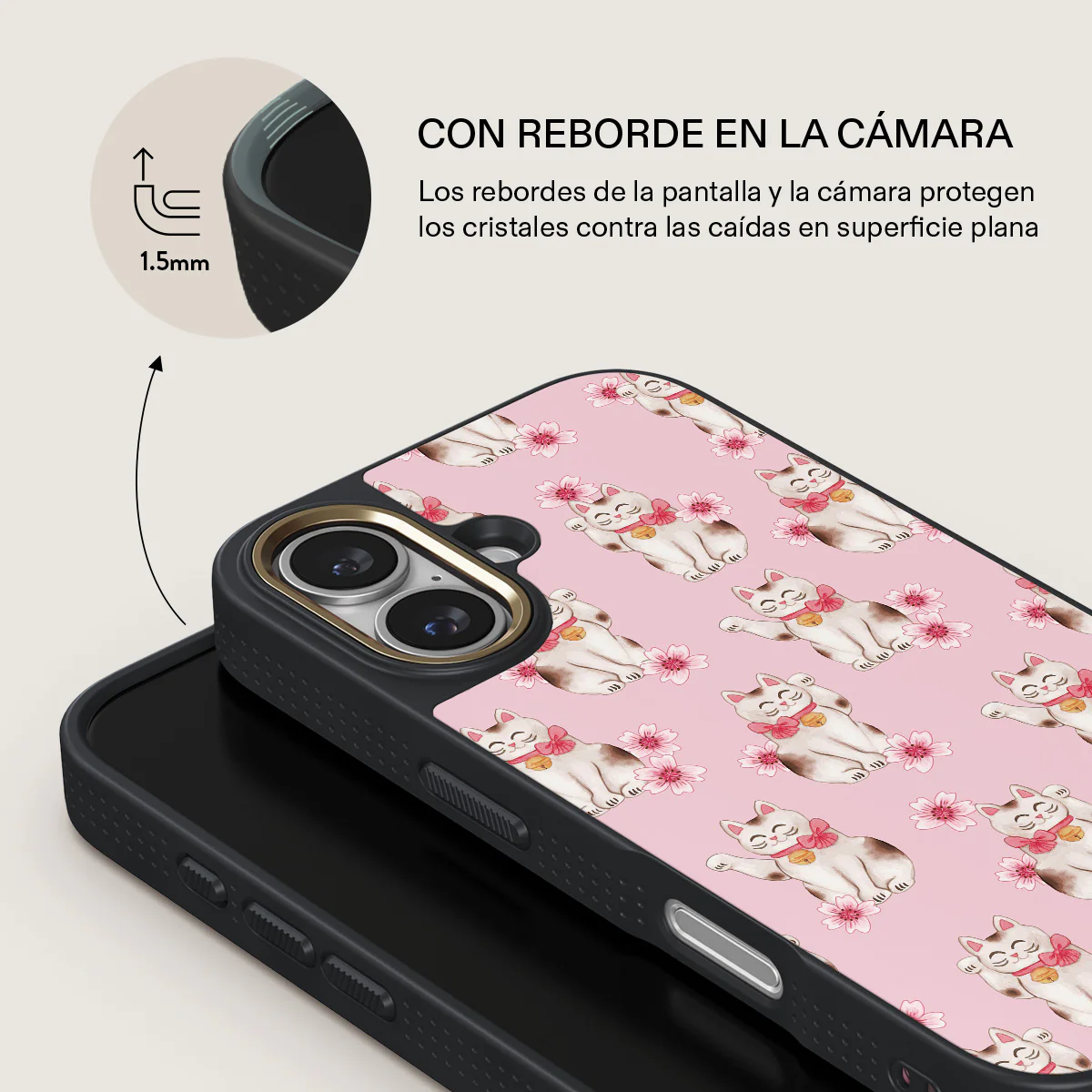 Maneki Neko - iPhone 16 Plus Funda - Image 9
