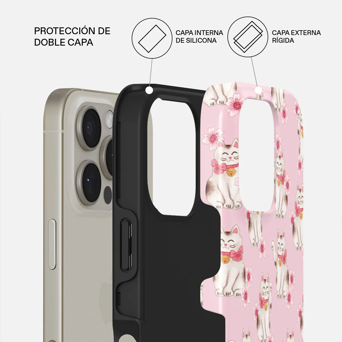 Maneki Neko - iPhone 16 Pro Max Funda - Image 2