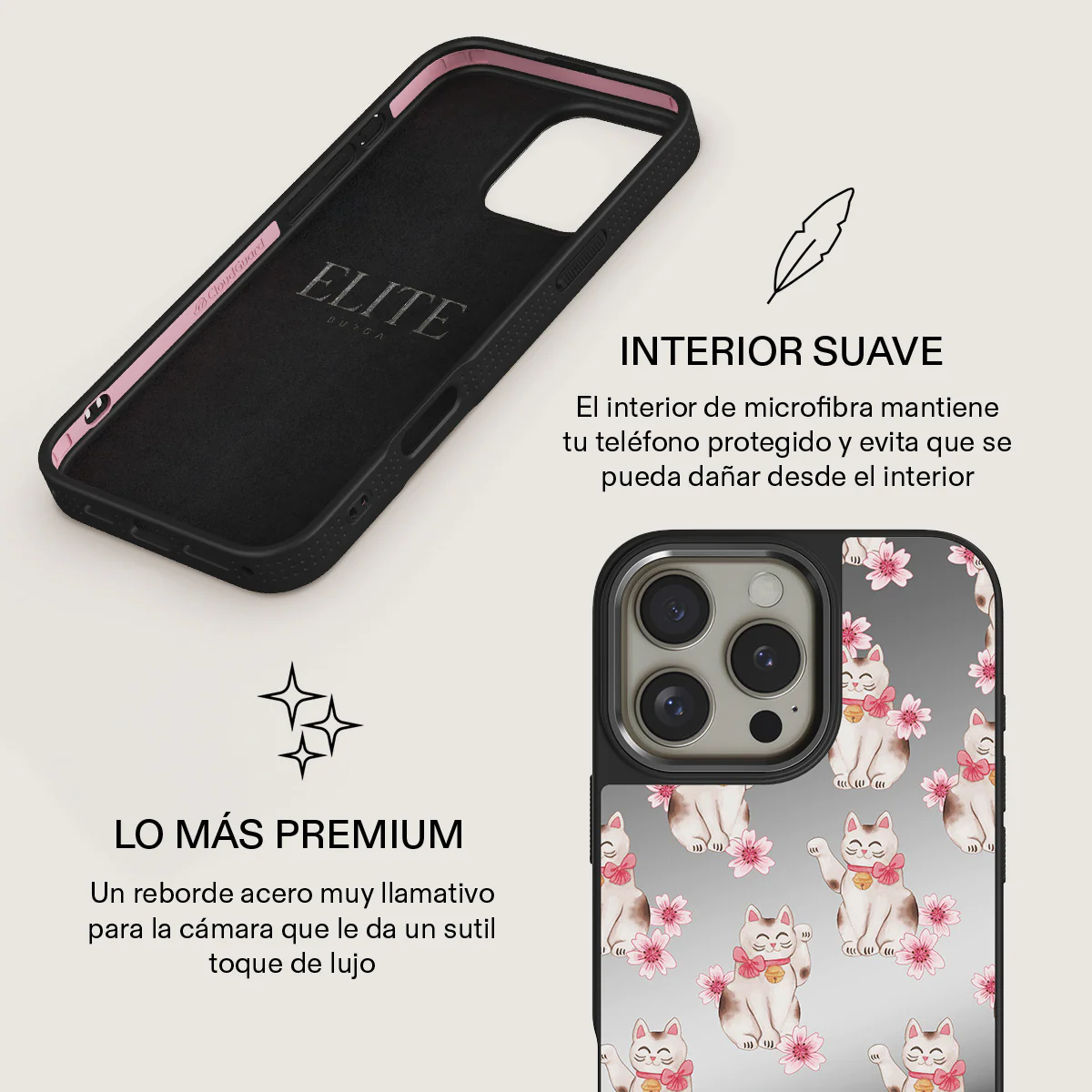 Maneki Neko - iPhone 16 Pro Max Funda - Image 41