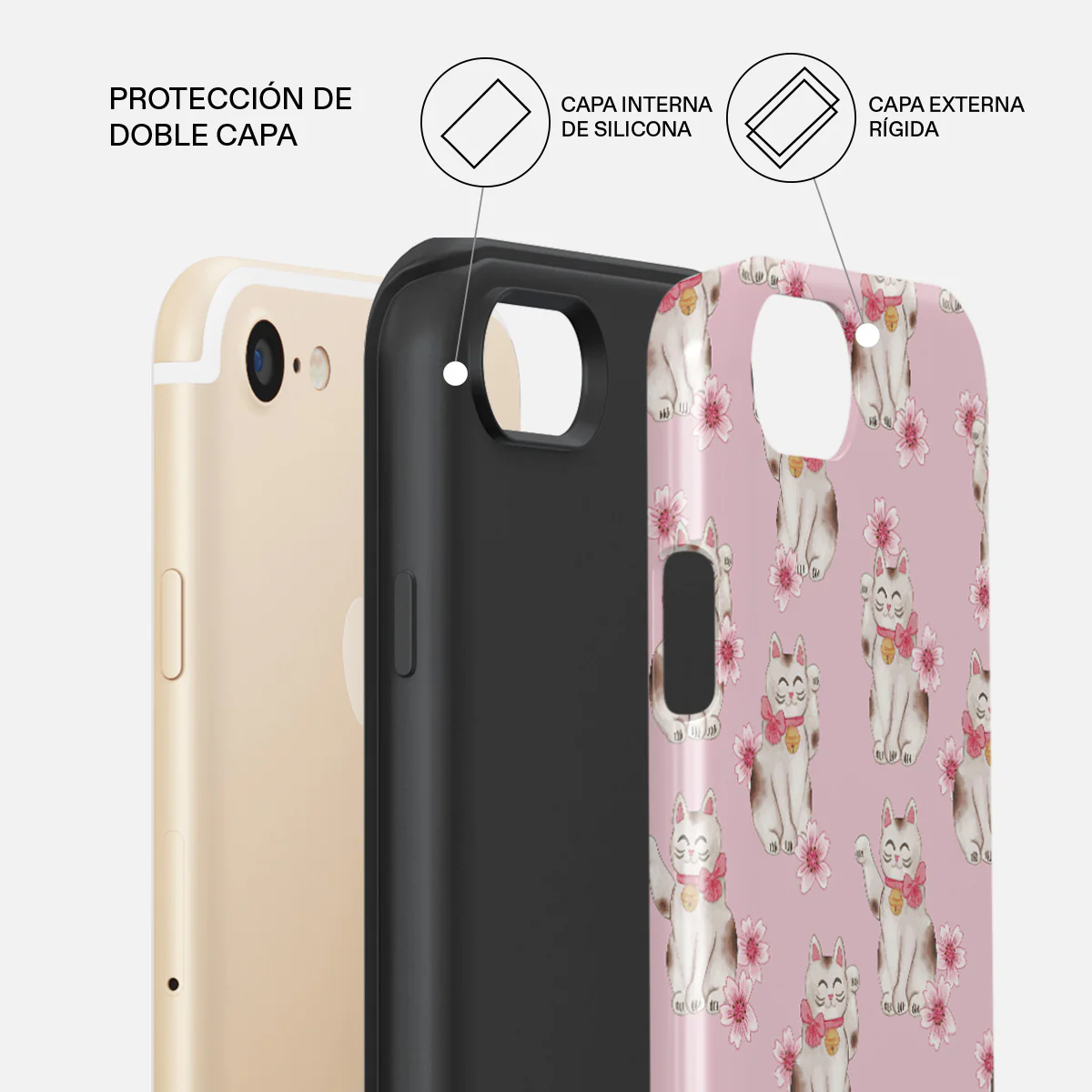 Maneki Neko - iPhone SE (2020) Funda - Image 6
