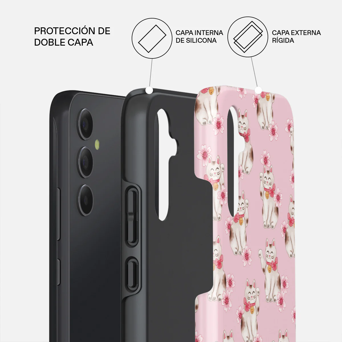 Maneki Neko - Samsung Galaxy A34 Funda - Image 2
