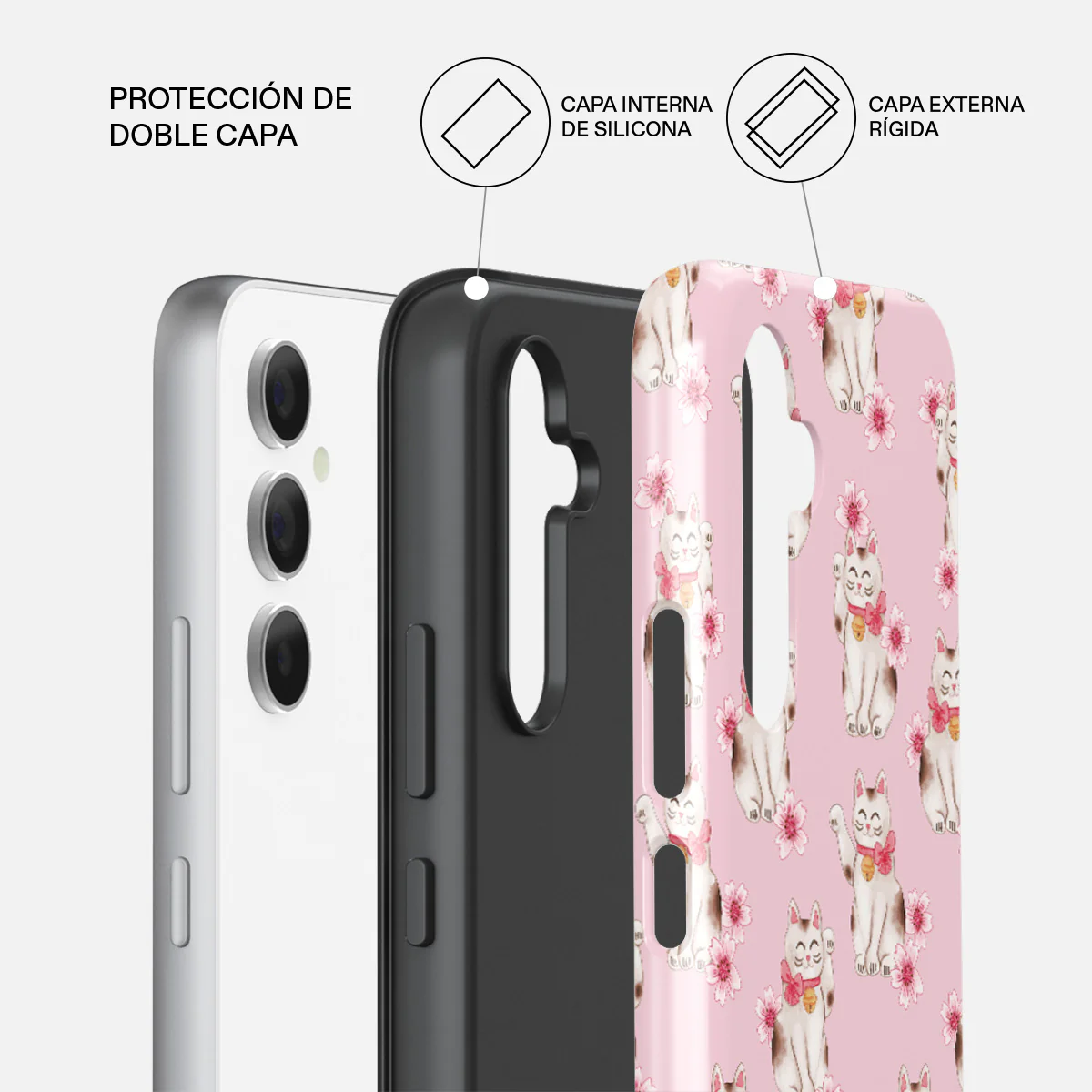 Maneki Neko - Samsung Galaxy A55 Funda - Image 2