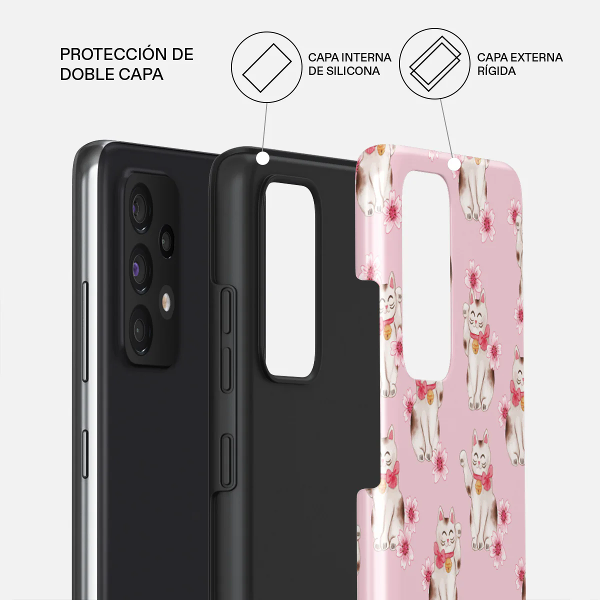 Maneki Neko - Samsung Galaxy A72 4G / 5G Funda - Image 6