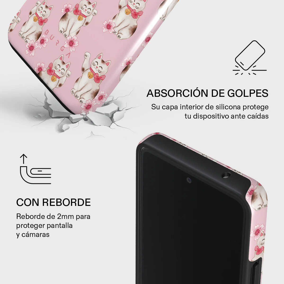 Maneki Neko - Samsung Galaxy A73 Funda - Image 4