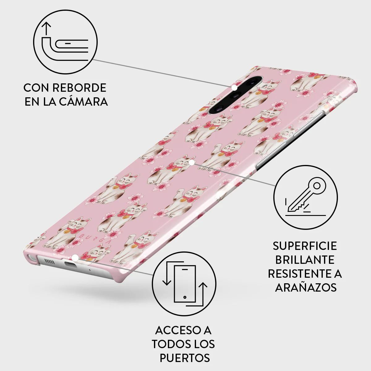 Maneki Neko - Samsung Galaxy Note 10 Funda - Image 3