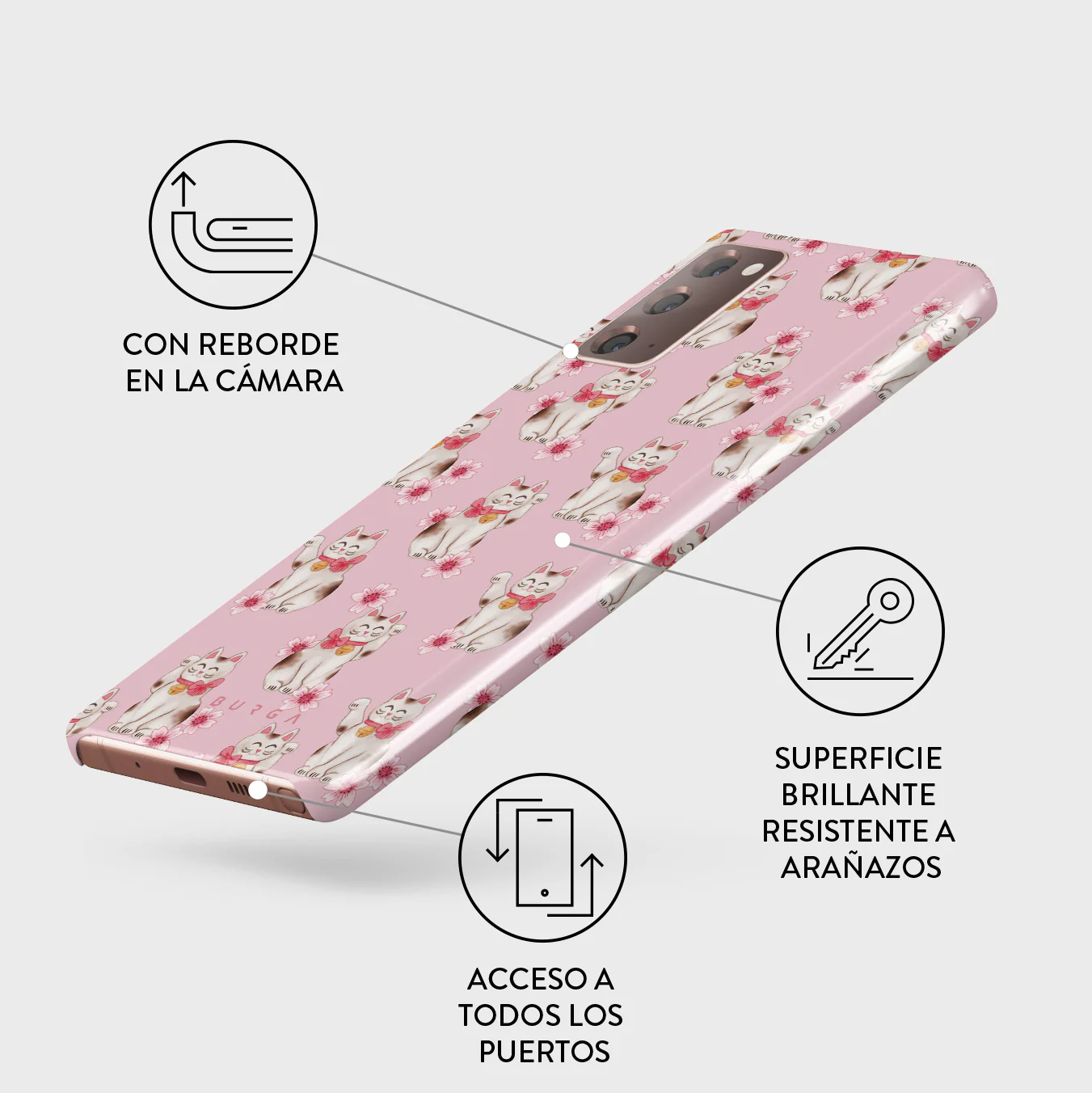 Maneki Neko - Samsung Galaxy Note 20 4G / 5G Funda - Image 3