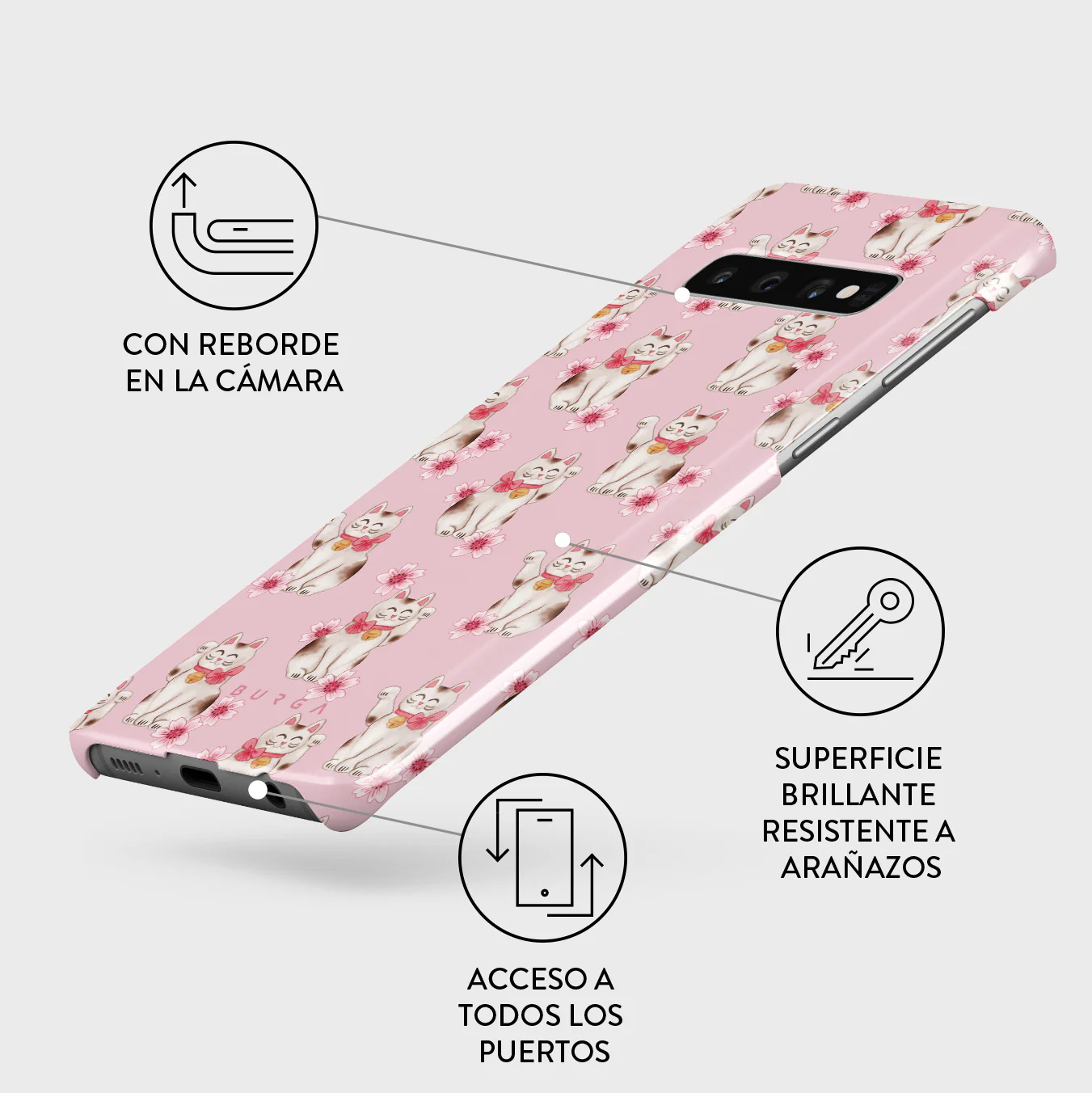 Maneki Neko - Samsung Galaxy S10 Plus Funda - Image 3