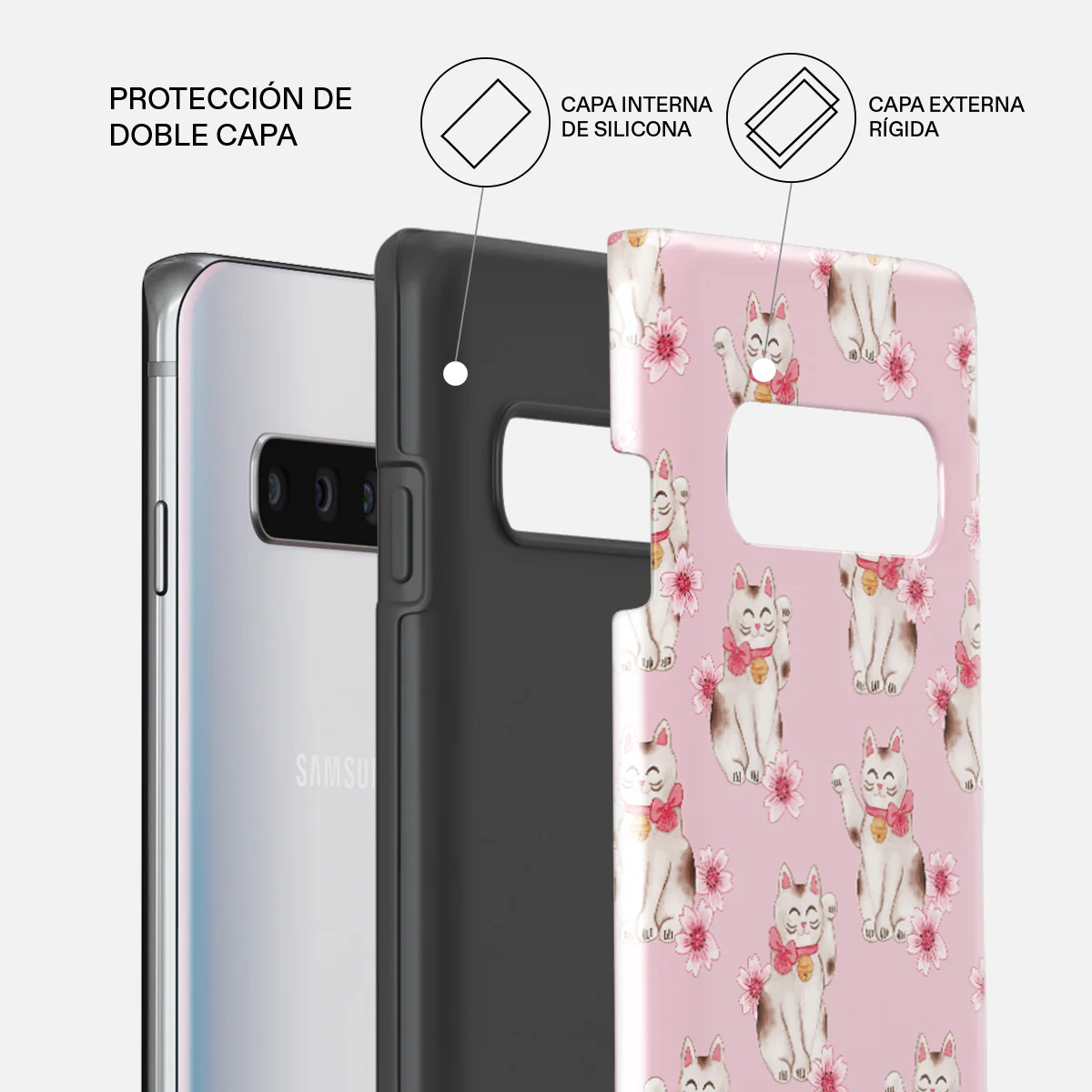 Maneki Neko - Samsung Galaxy S10 Plus Funda - Image 6
