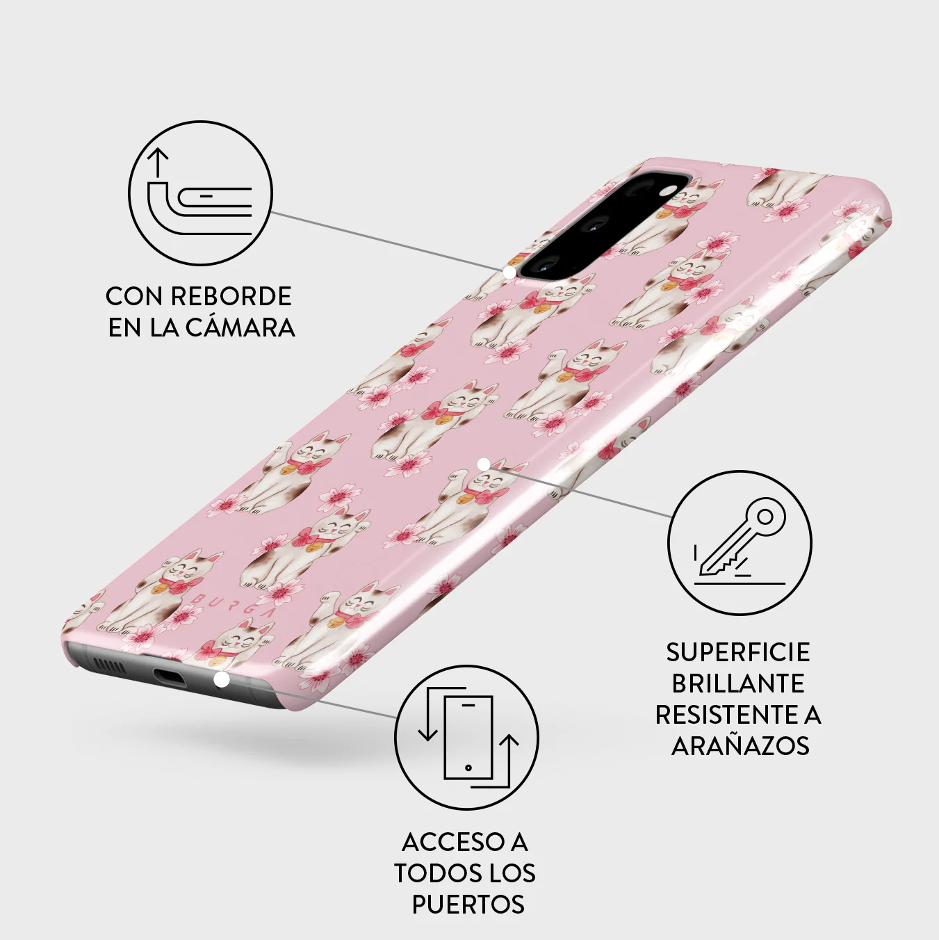 Maneki Neko - Samsung Galaxy S20 4G / 5G Funda - Image 3