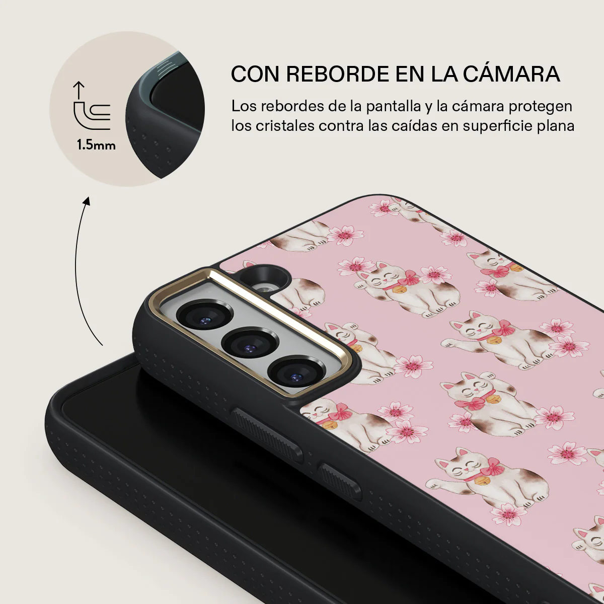 Maneki Neko - Samsung Galaxy S22 Funda - Image 8