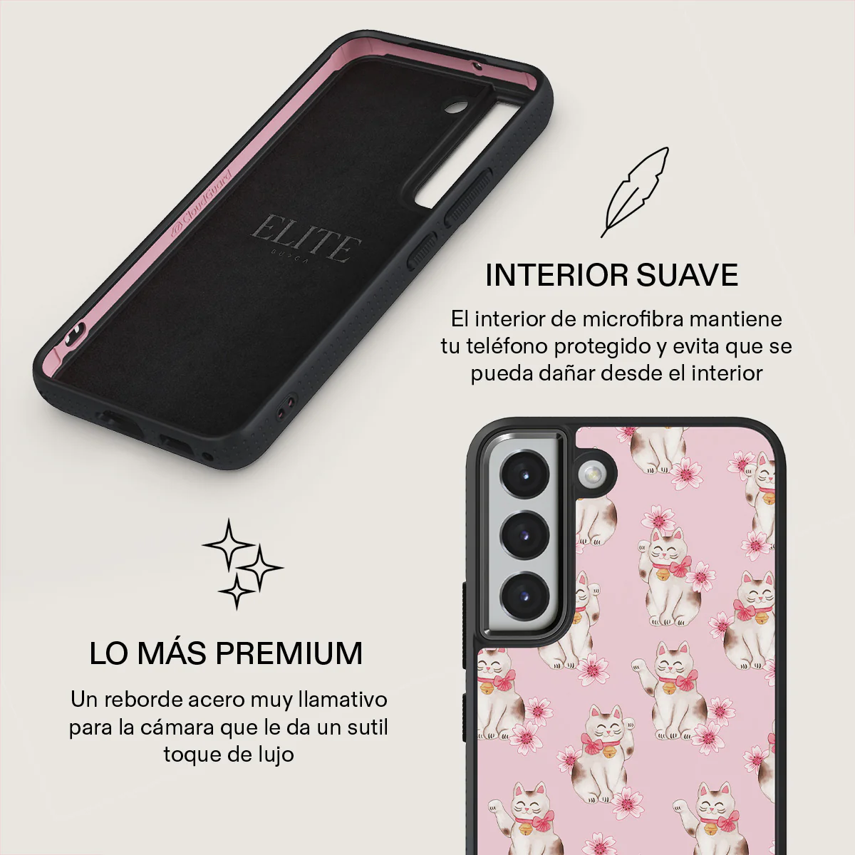 Maneki Neko - Samsung Galaxy S22 Plus Funda - Image 17