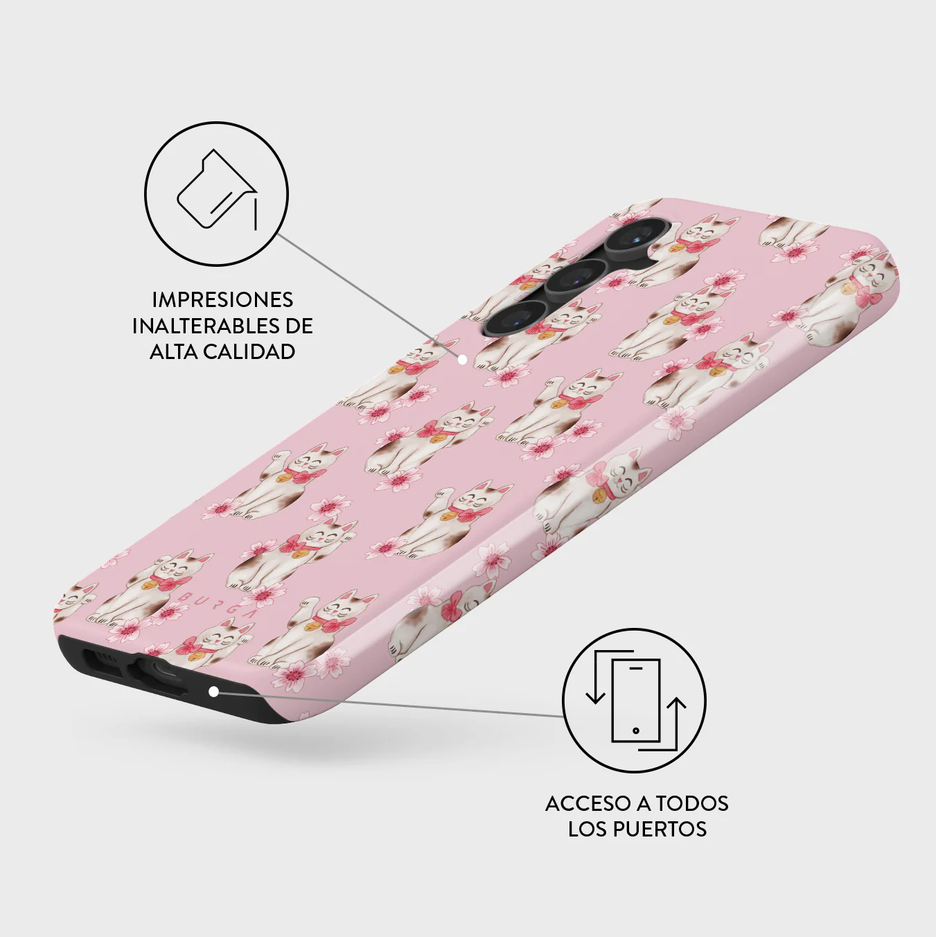 Maneki Neko - Samsung Galaxy S23 FE Funda - Image 3