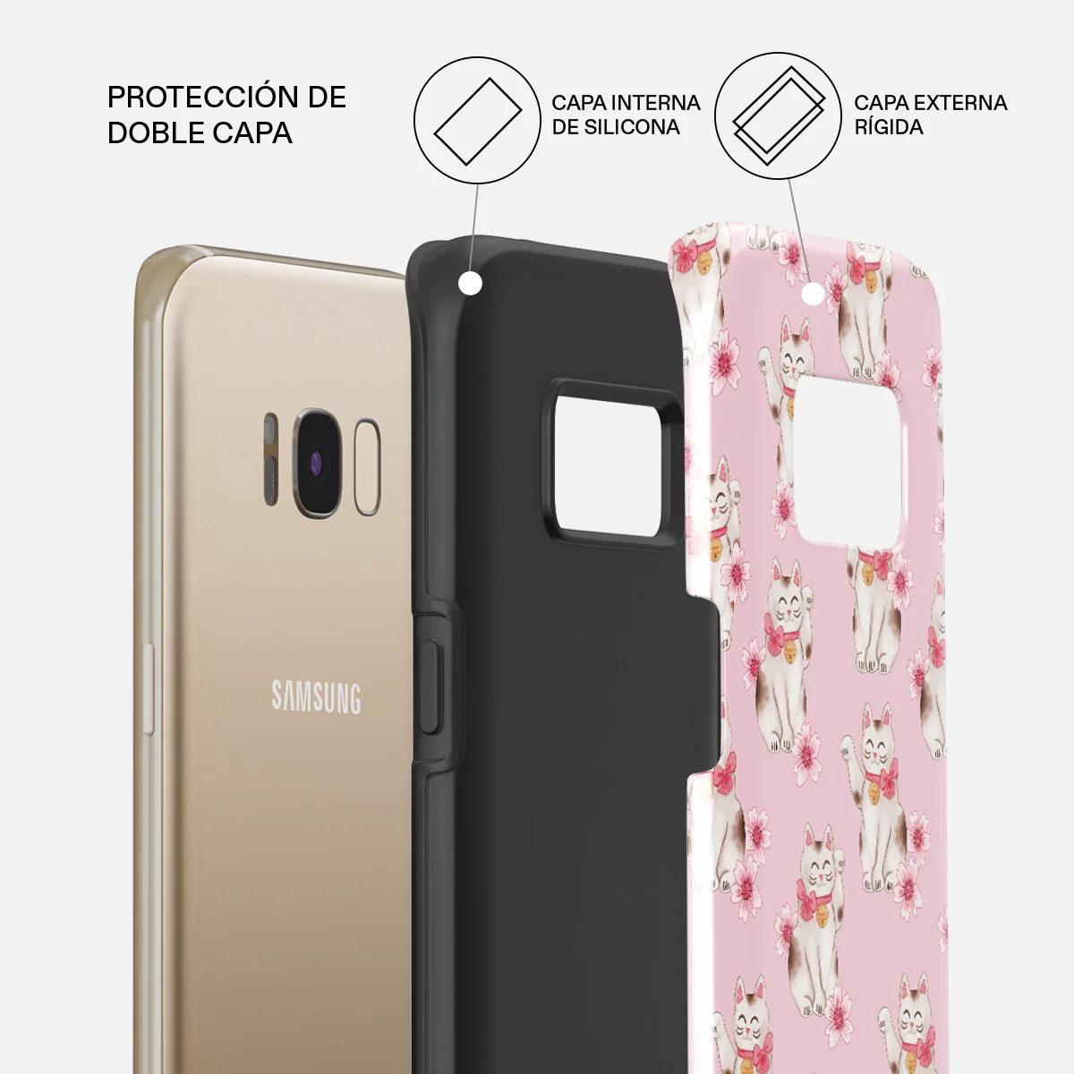Maneki Neko - Samsung Galaxy S8 Funda - Image 6