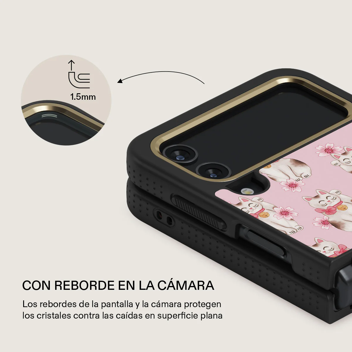 Maneki Neko - Samsung Galaxy Z Flip 4 Funda - Image 17