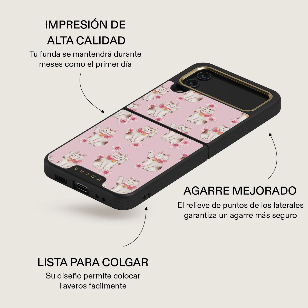 Maneki Neko - Samsung Galaxy Z Flip 4 Funda - Image 18