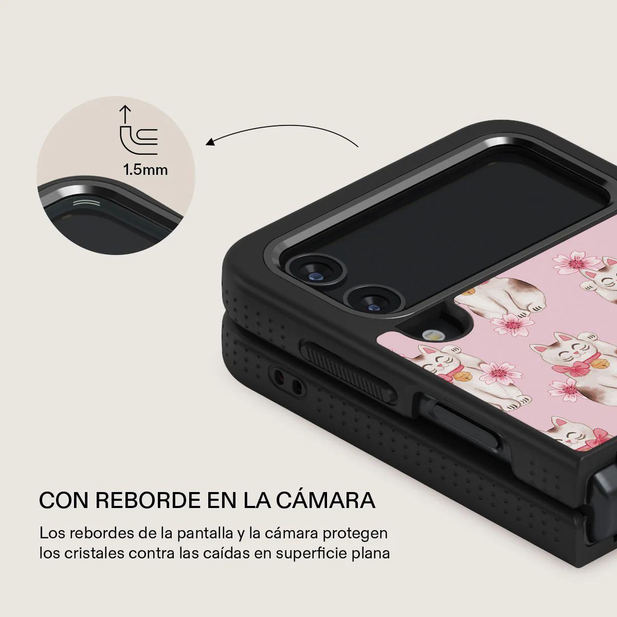Maneki Neko - Samsung Galaxy Z Flip 4 Funda - Image 23
