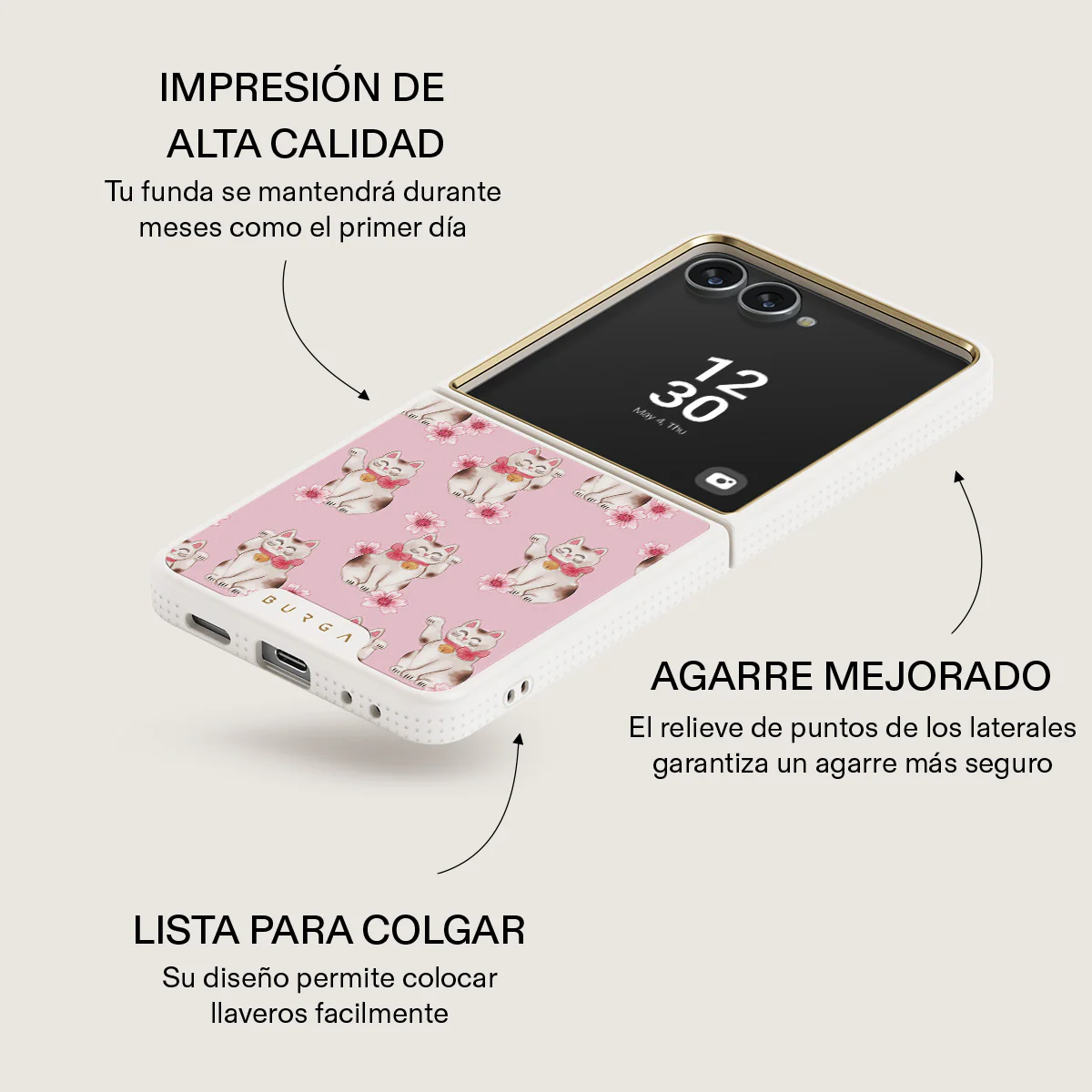 Maneki Neko - Samsung Galaxy Z Flip 7 Funda - Image 23