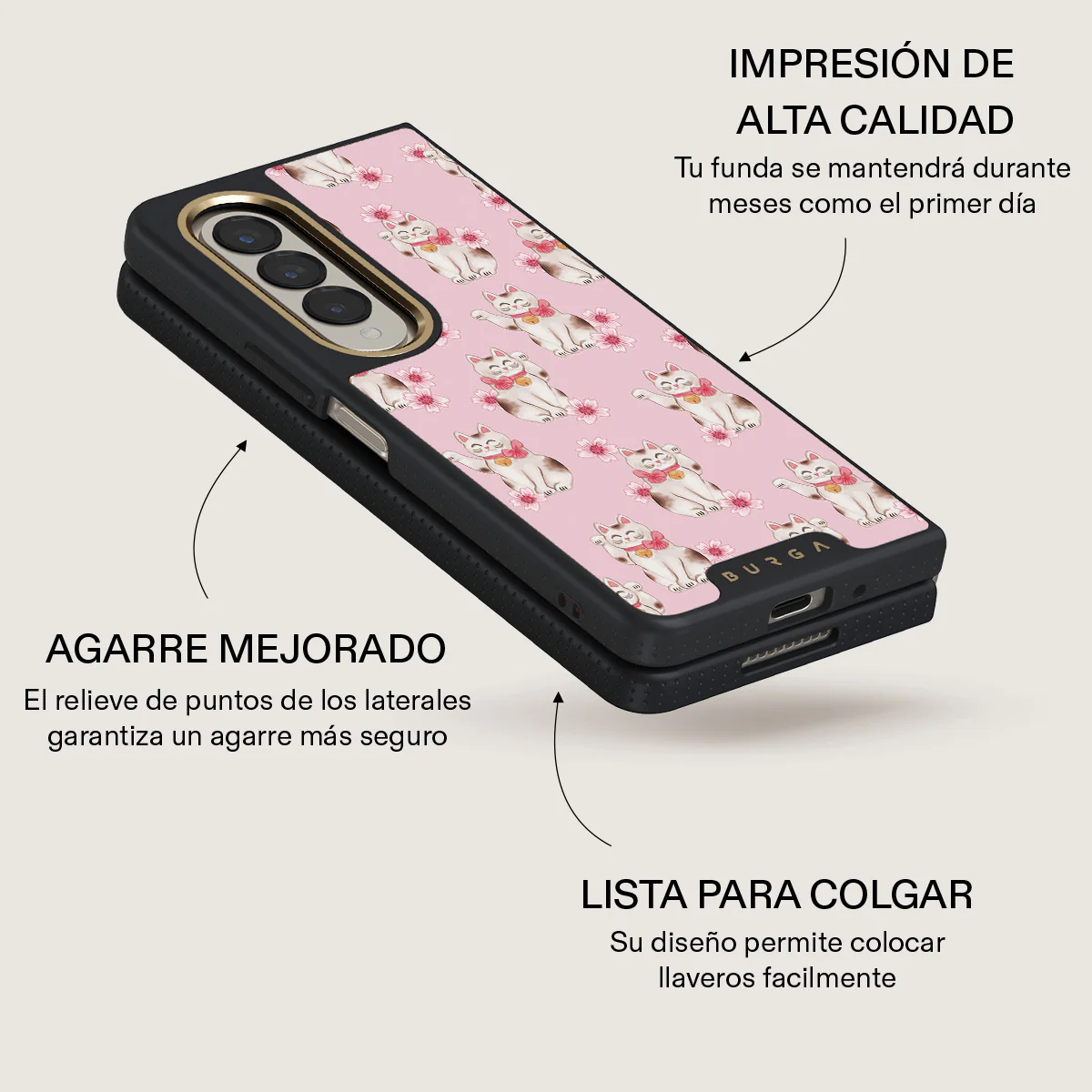 Maneki Neko - Samsung Galaxy Z Fold 4 Funda - Image 10
