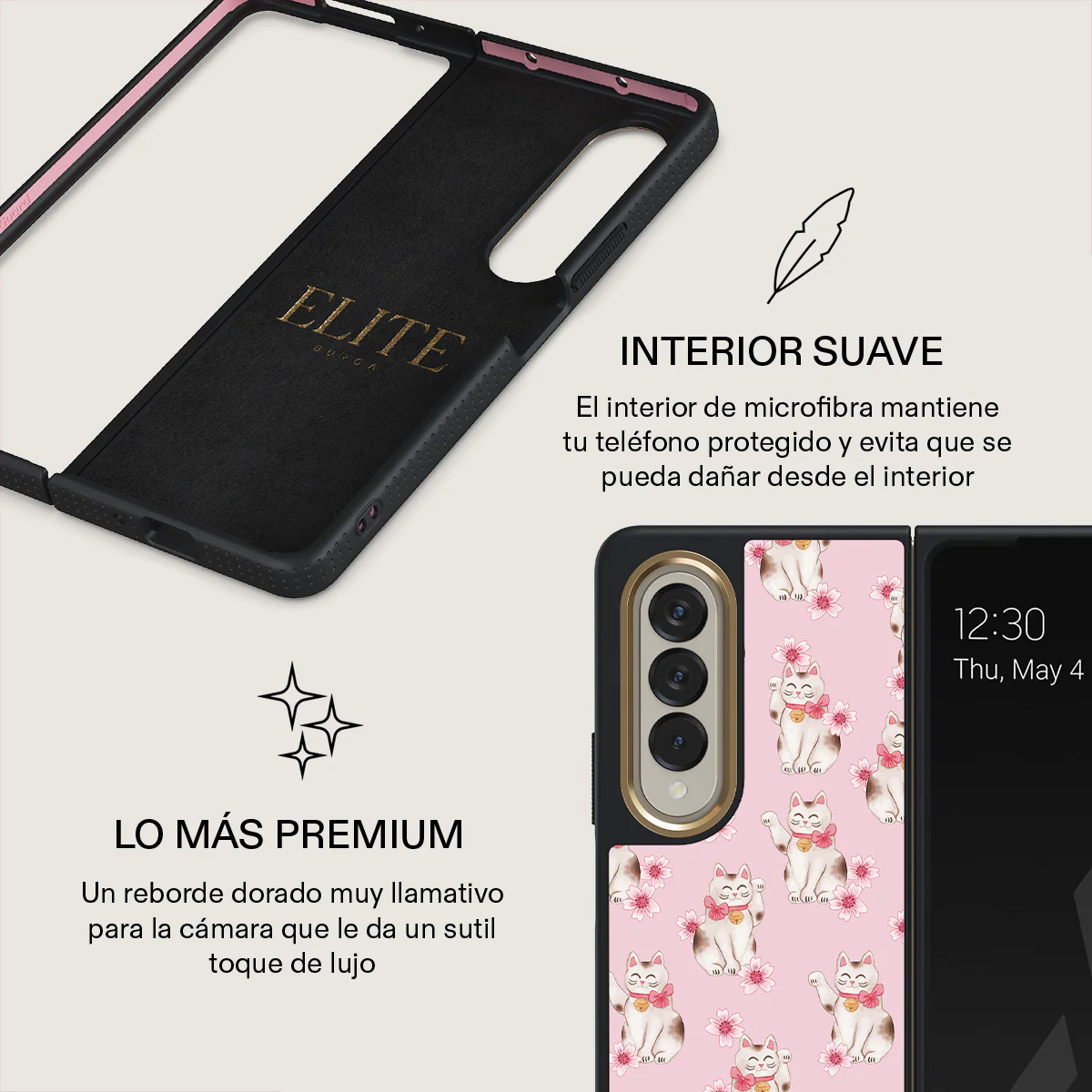 Maneki Neko - Samsung Galaxy Z Fold 4 Funda - Image 11
