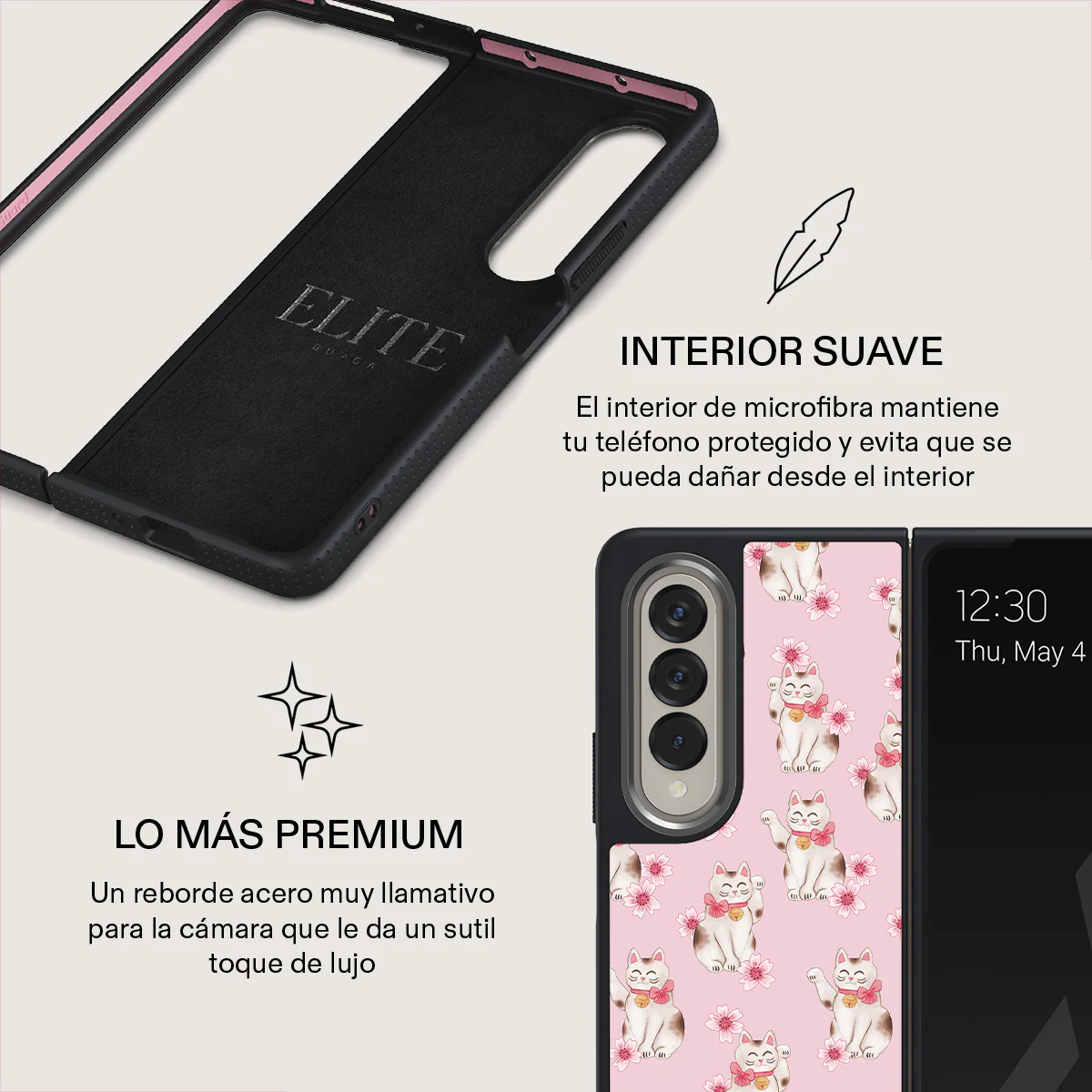Maneki Neko - Samsung Galaxy Z Fold 4 Funda - Image 18