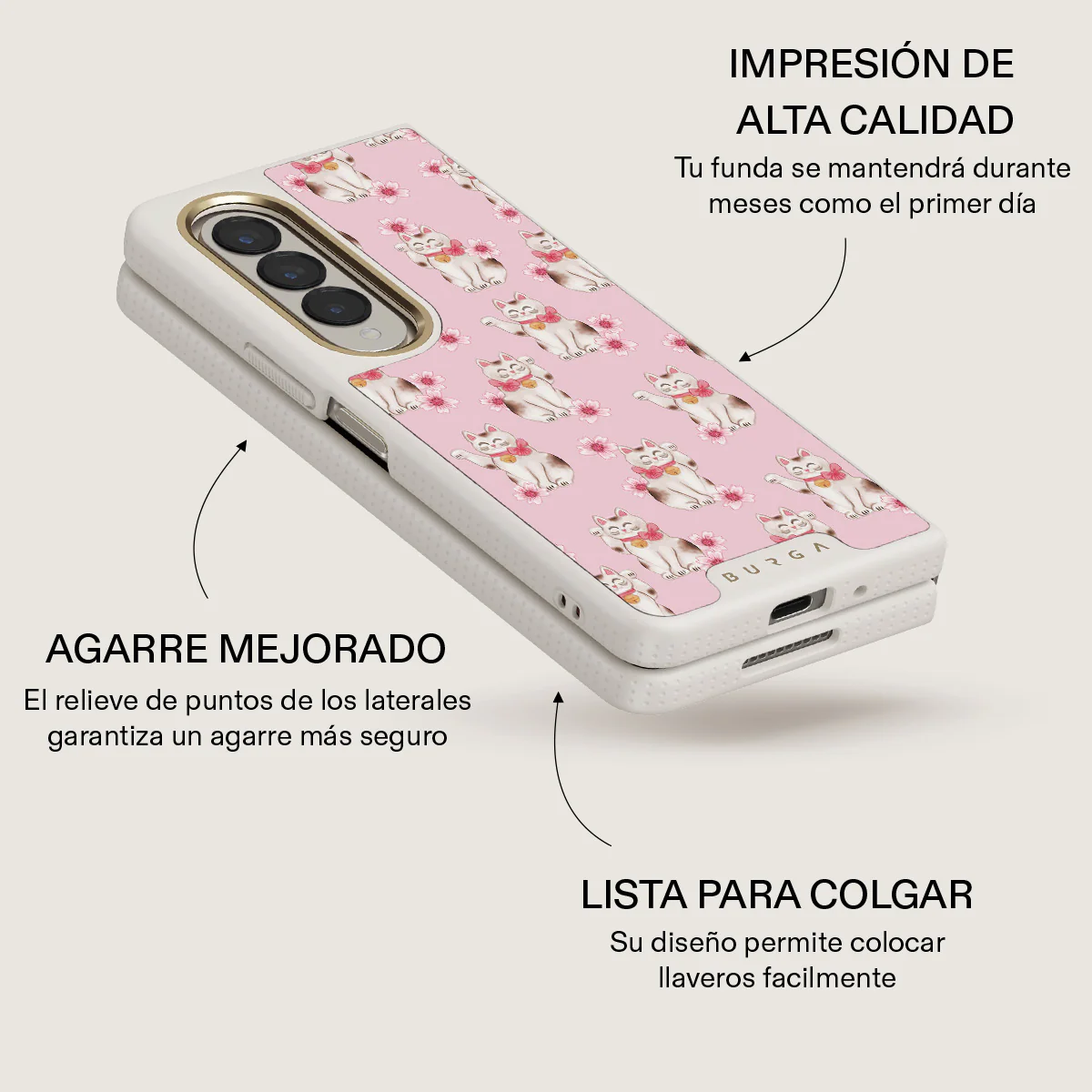 Maneki Neko - Samsung Galaxy Z Fold 4 Funda - Image 24