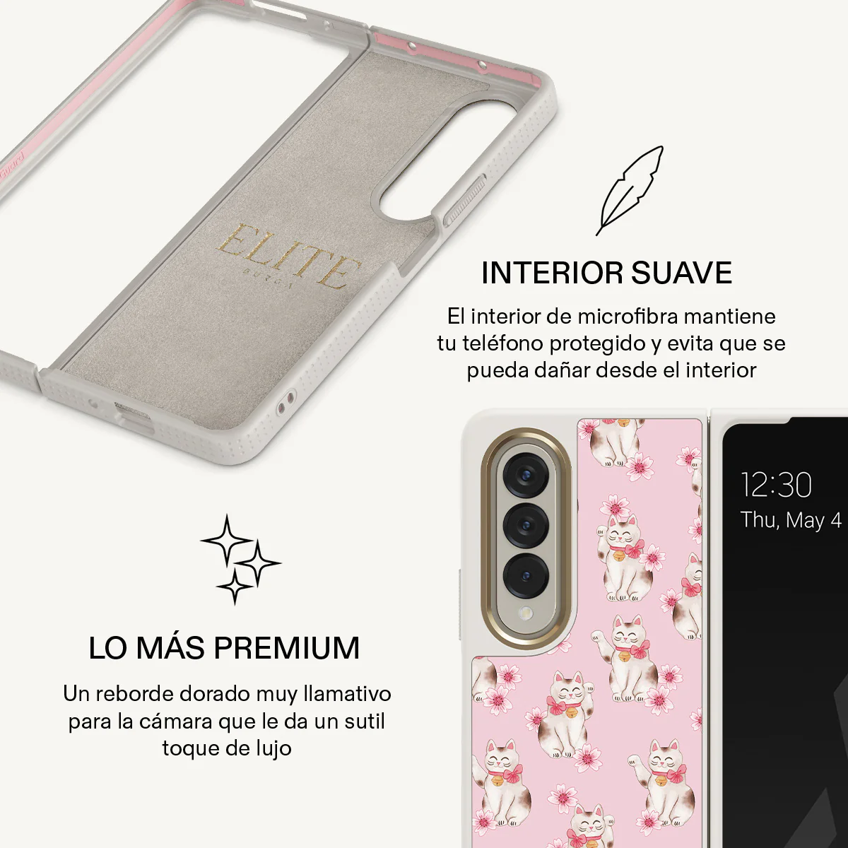 Maneki Neko - Samsung Galaxy Z Fold 4 Funda - Image 25