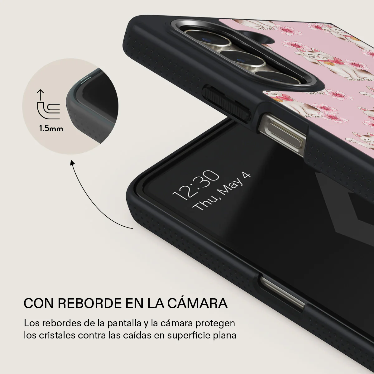 Maneki Neko - Samsung Galaxy Z Fold 5 Funda - Image 11