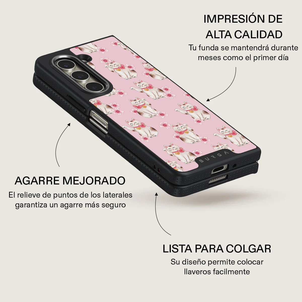 Maneki Neko - Samsung Galaxy Z Fold 5 Funda - Image 12