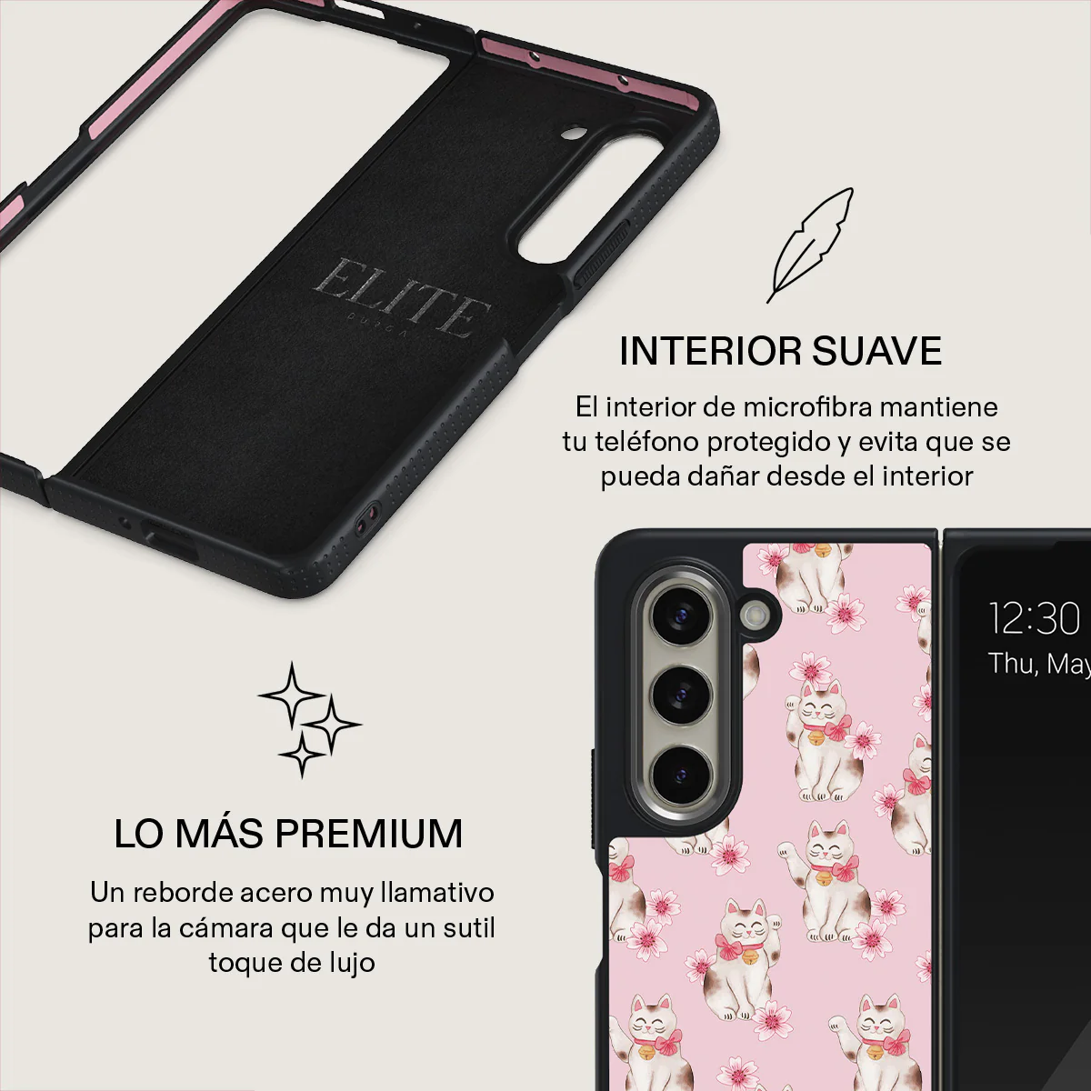 Maneki Neko - Samsung Galaxy Z Fold 5 Funda - Image 13