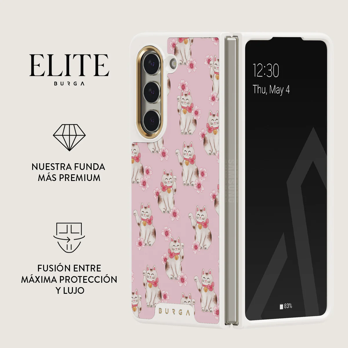 Maneki Neko - Samsung Galaxy Z Fold 5 Funda - Image 16