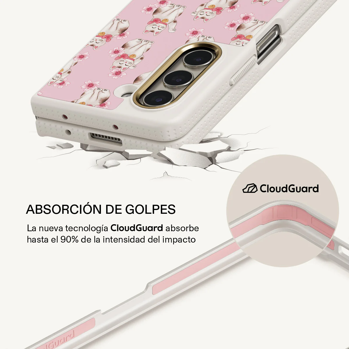 Maneki Neko - Samsung Galaxy Z Fold 5 Funda - Image 17