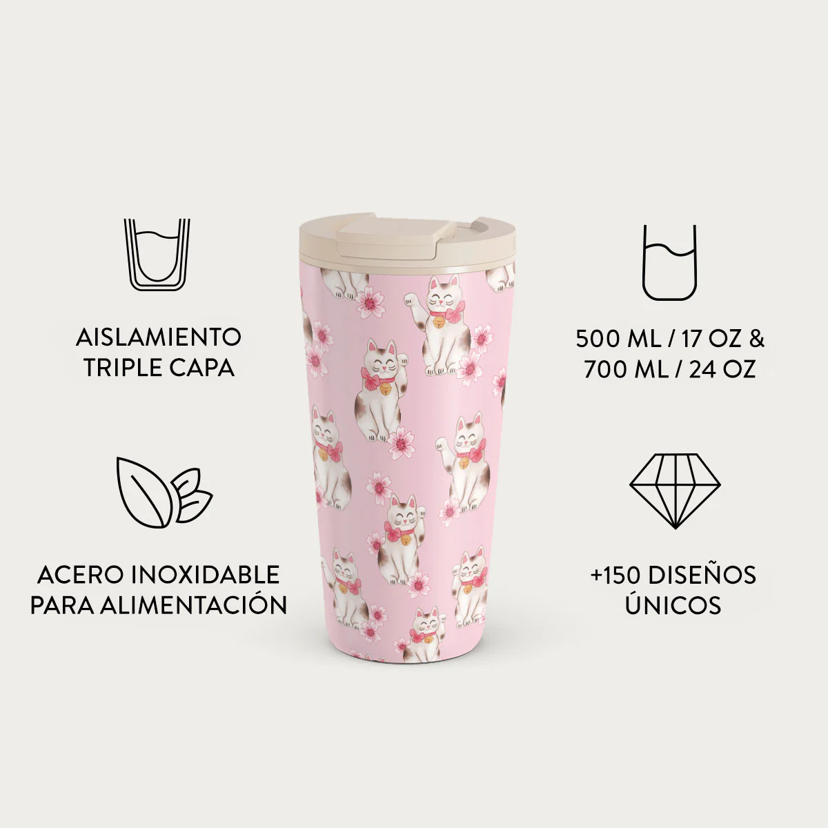 Maneki Neko - Vaso Térmico - Image 7
