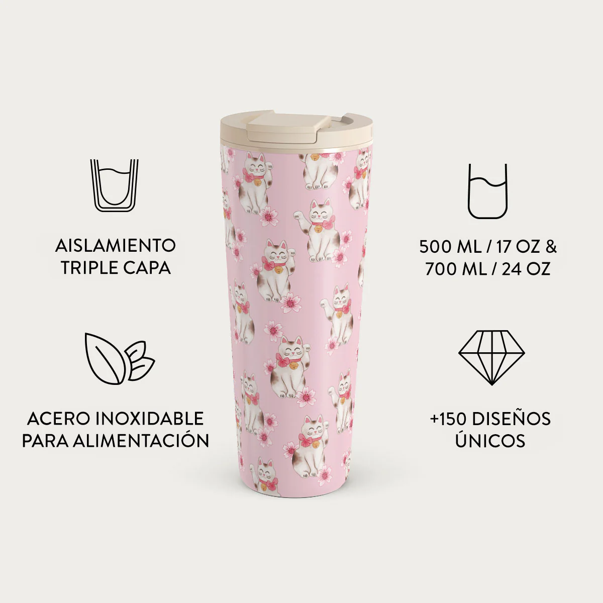 Maneki Neko - Vaso Térmico - Image 9