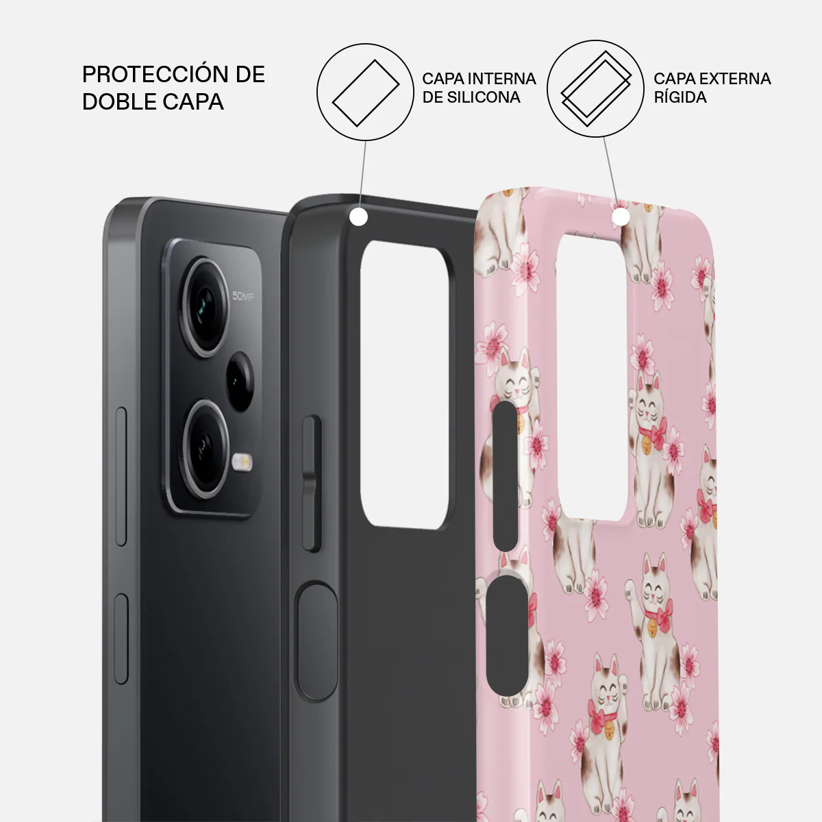 Maneki Neko - Xiaomi Redmi Note 12 Pro 5G Funda - Image 2