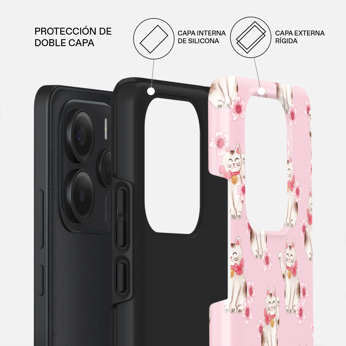 Maneki Neko - Xiaomi Redmi Note 14 5G Funda - Image 2