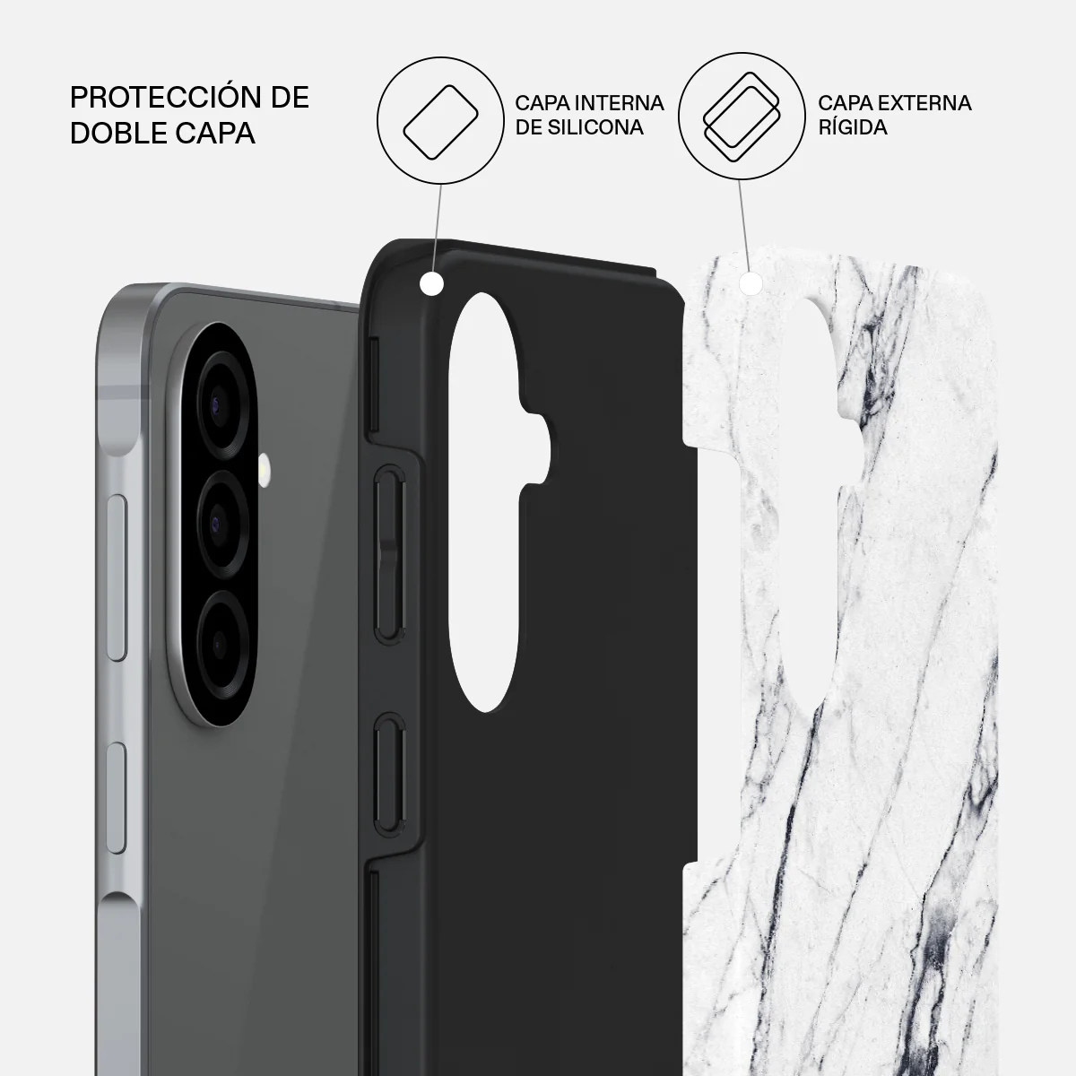 Satin White - Samsung Galaxy A57 5G Funda - Image 2
