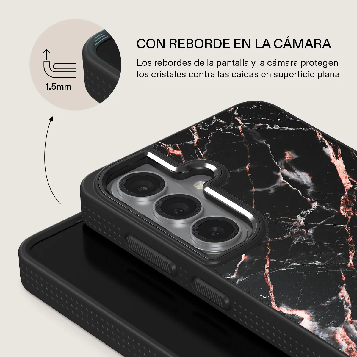 Rose Gold Marble - Samsung Galaxy S26 Funda - Image 15