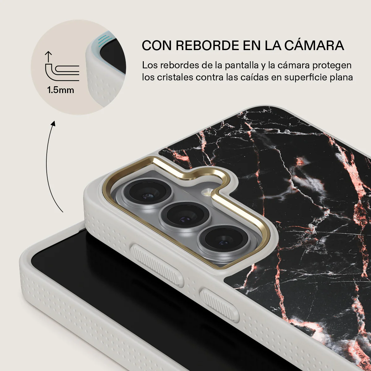 Rose Gold Marble - Samsung Galaxy S26 Funda - Image 29