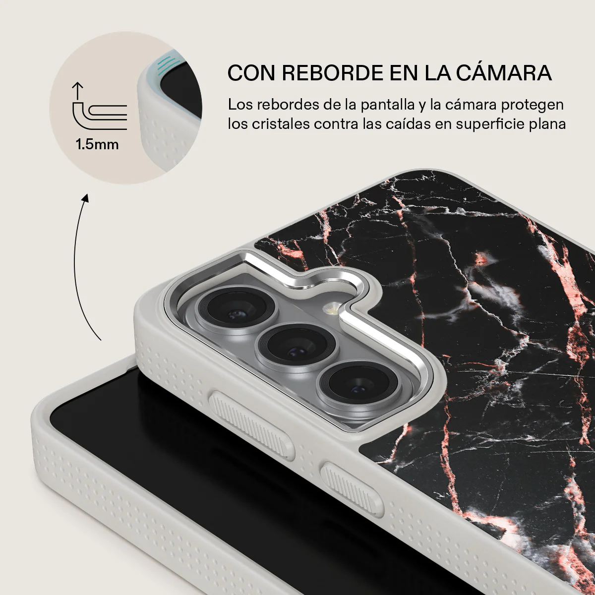 Rose Gold Marble - Samsung Galaxy S26 Funda - Image 36