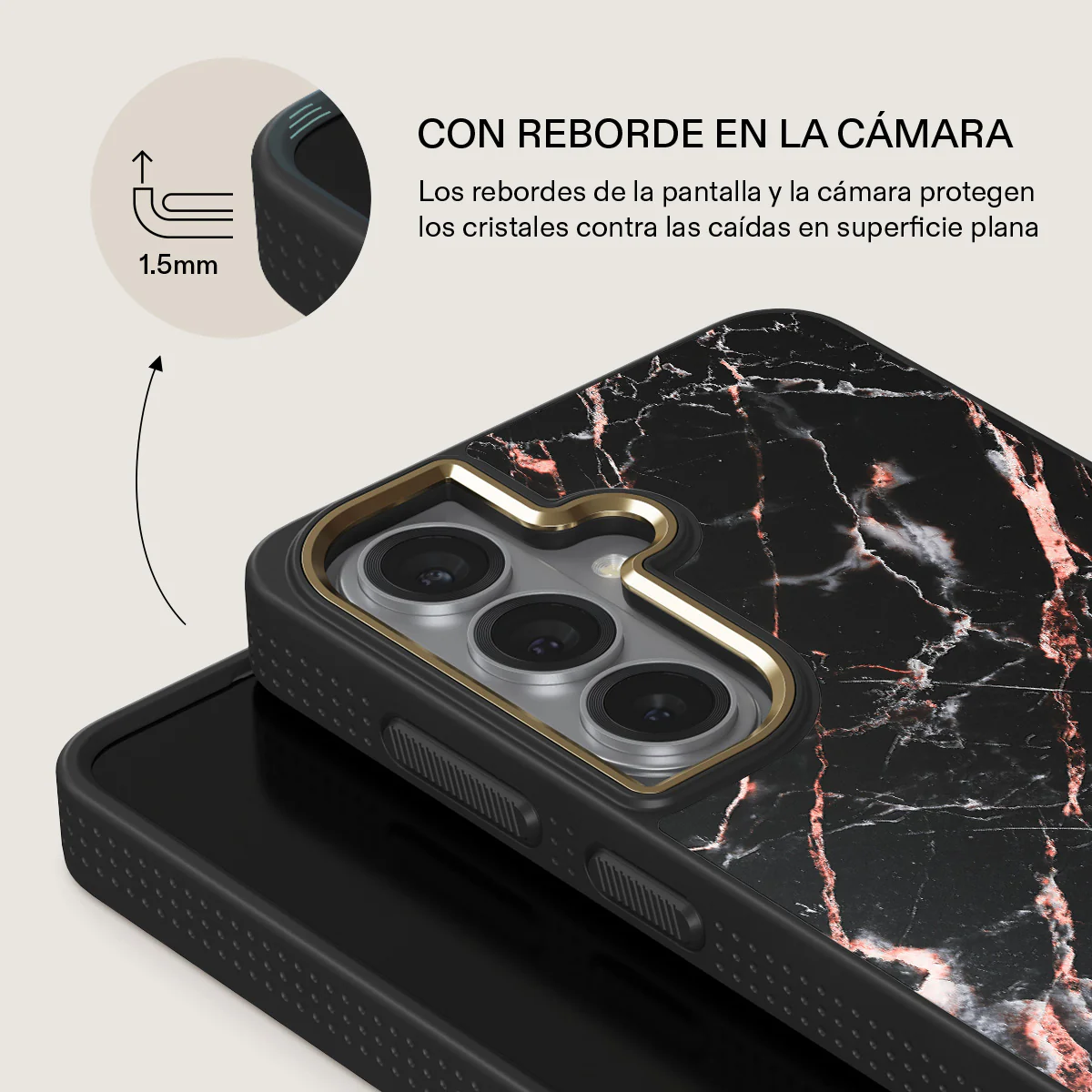 Rose Gold Marble - Samsung Galaxy S26 Funda - Image 8