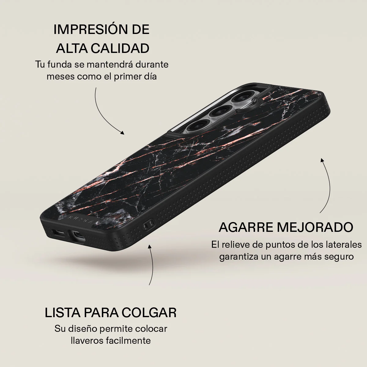 Rose Gold Marble - Samsung Galaxy S26 Plus Funda - Image 16