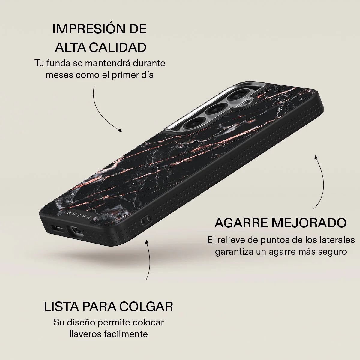 Rose Gold Marble - Samsung Galaxy S26 Plus Funda - Image 23