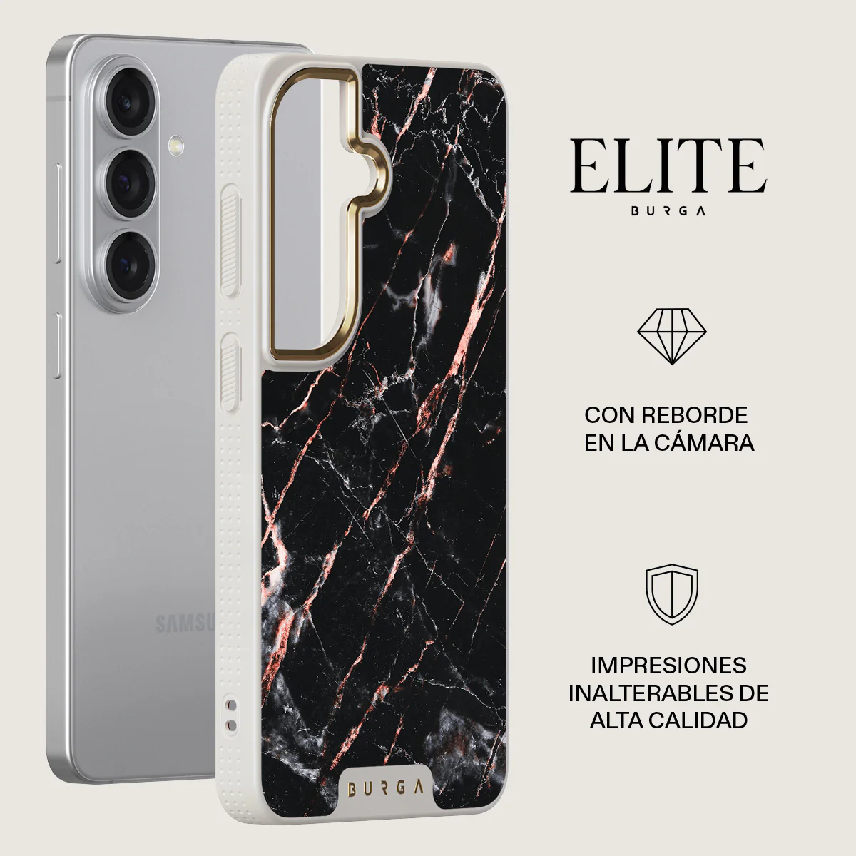 Rose Gold Marble - Samsung Galaxy S26 Plus Funda - Image 27