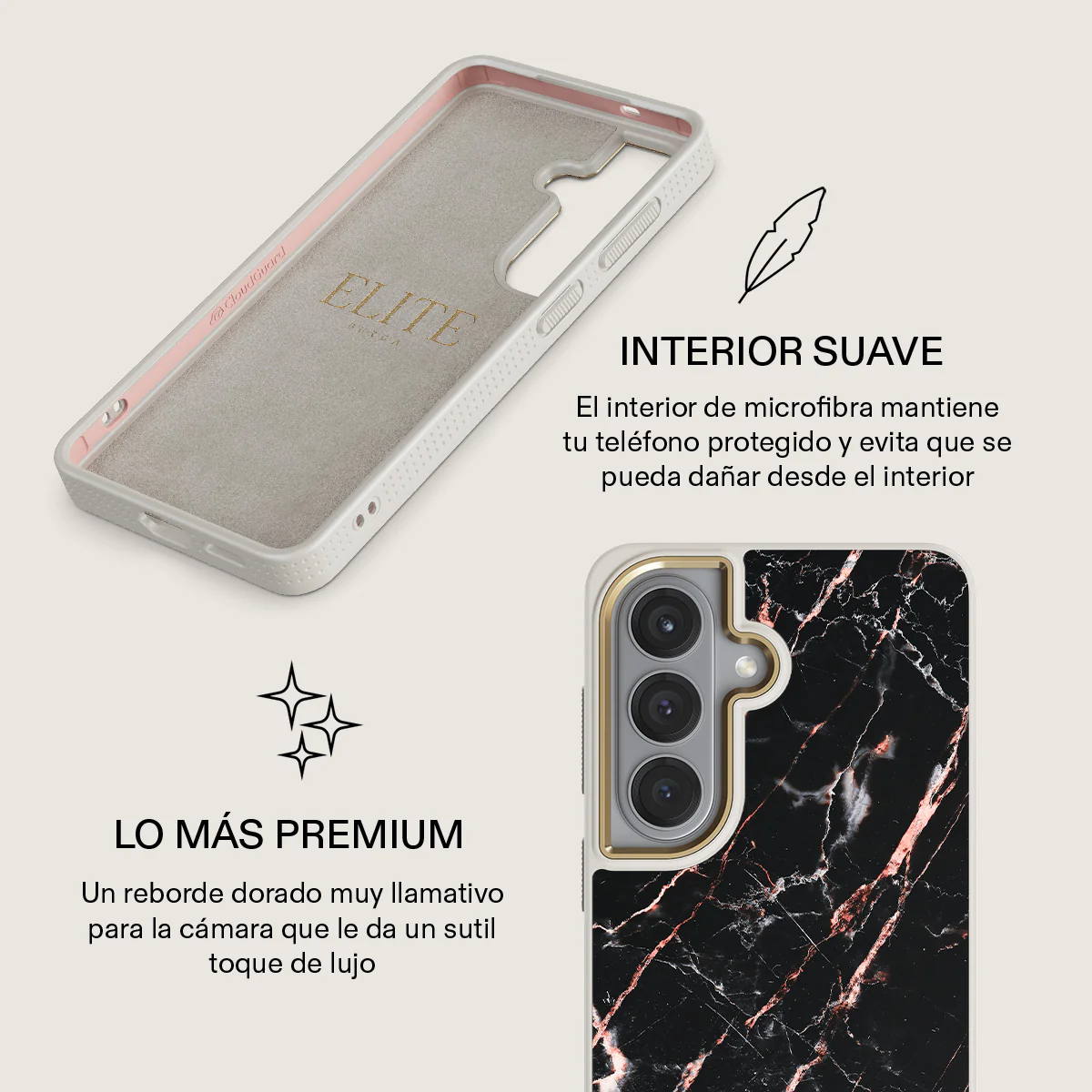 Rose Gold Marble - Samsung Galaxy S26 Plus Funda - Image 31
