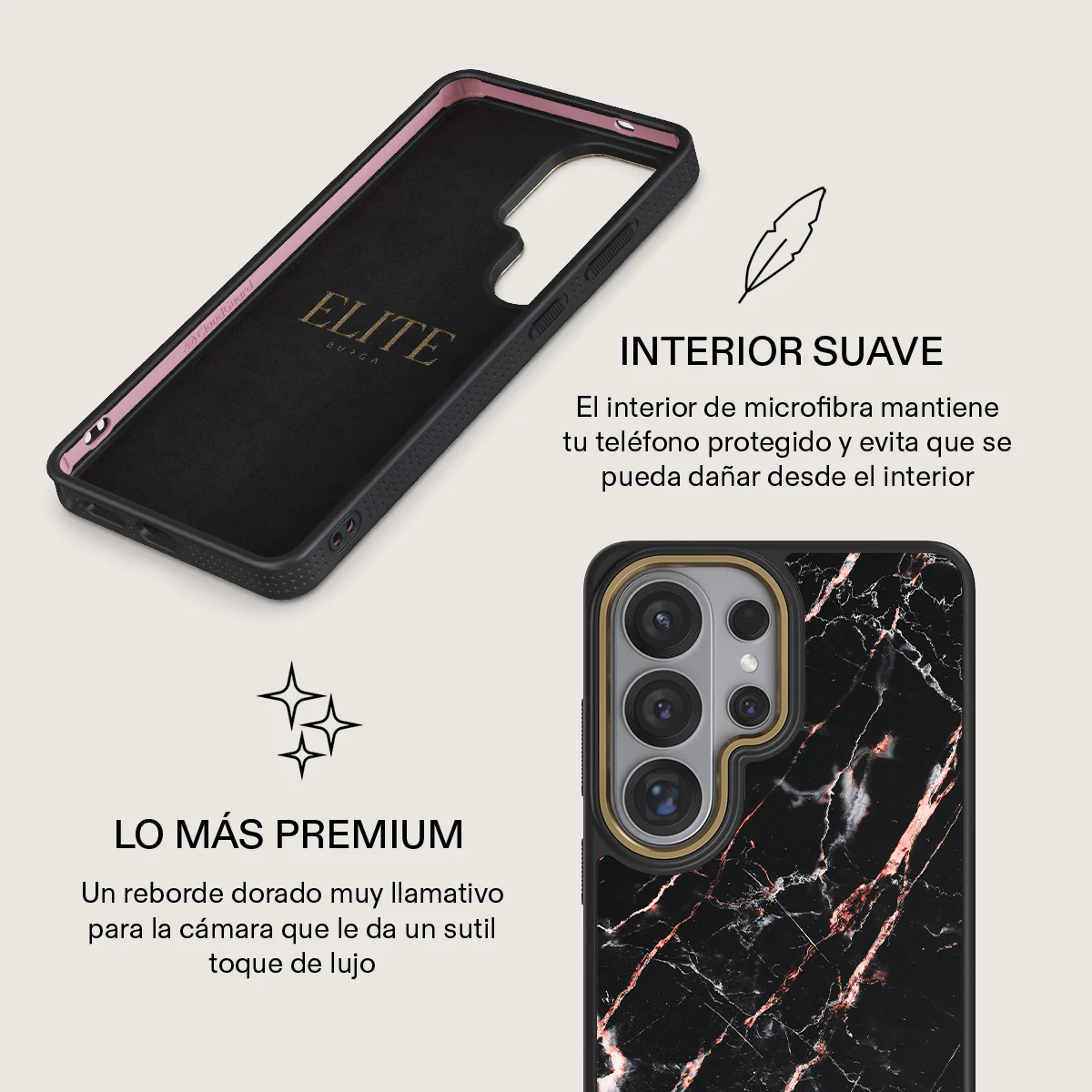 Rose Gold Marble - Samsung Galaxy S26 Ultra Funda - Image 10