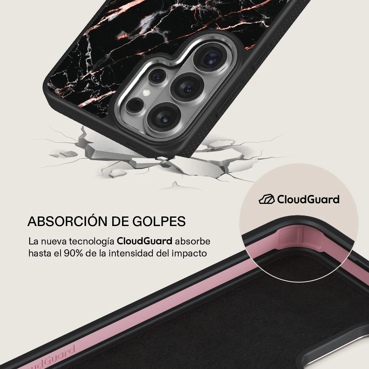 Rose Gold Marble - Samsung Galaxy S26 Ultra Funda - Image 21
