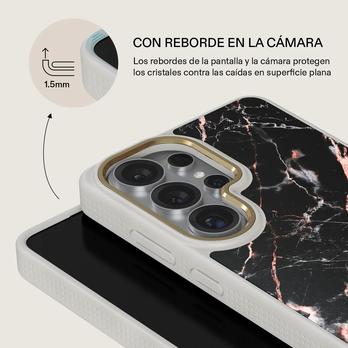 Rose Gold Marble - Samsung Galaxy S26 Ultra Funda - Image 29